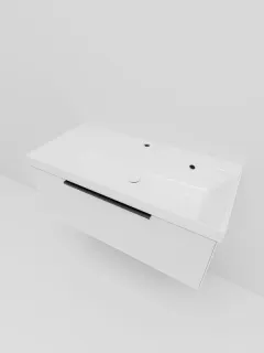 Тумба под раковину La Fenice Simpla FNC-01-SIM-B-100 белая  100 см